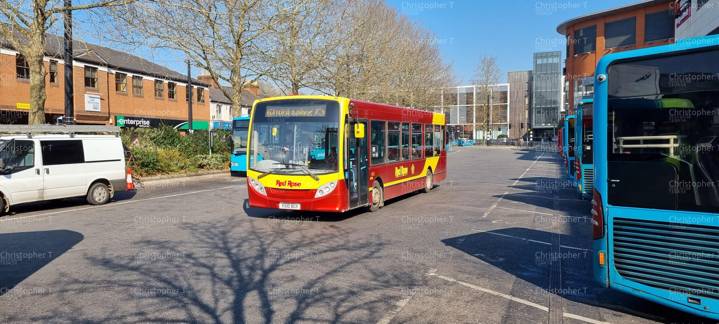 Image of Red Rose Travel vehicle YX10BGY. Taken by Christopher T at 13.04.54 on 2022.03.08